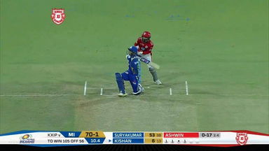 M34: KXIP vs MI – Ishan Kishan Six