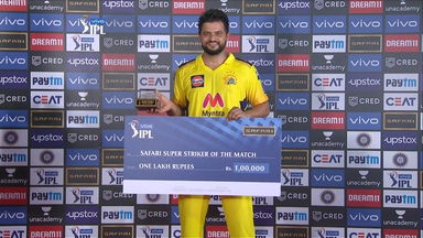 M35: RCB vs CSK  – Safari Super Striker of the Match – Suresh Raina