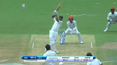 IND vs AFG 2018, 1st Test  Day 1: Shikhar Dhawan Six