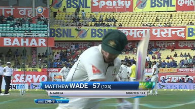IND vs AUS 2017 - 4th Test day 1 : Matthew Wade Wicket