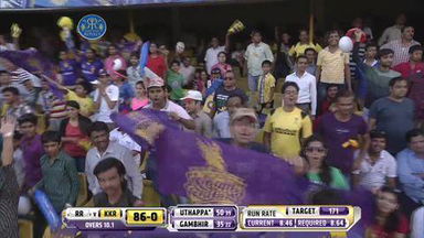 M25: RR vs KKR–  Robin Uthappa Six