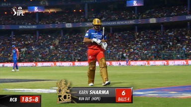 M62: RCB vs DC – Karn Sharma Wicket