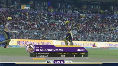 M41: KKR vs RPS  –  Colin de Grandhomme Wicket