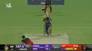 M09: KKR vs RCB – Shardul Thakur Six
