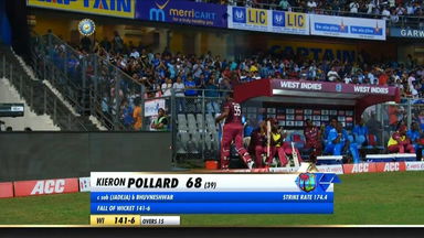 IND vs WI 2019, 3rd T20I: Kieron Pollard Wicket