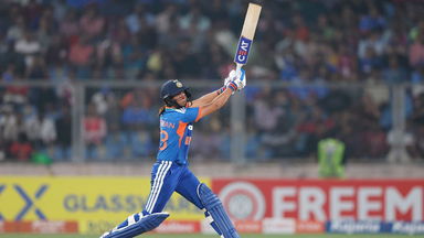 76 m Maximum: Captain Harmanpreet Kaur's powerful six