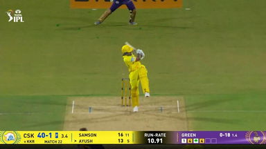 IPL 2026 M22: CSK vs KKR - Ayush Mhatre Six