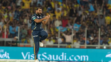 TIMBER: Shami cleans up Conway with a beauty to scalp his 100th IPL wicket