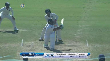 IND vs SL 2017, 2nd Test Day 4: Dasun Shanaka Six