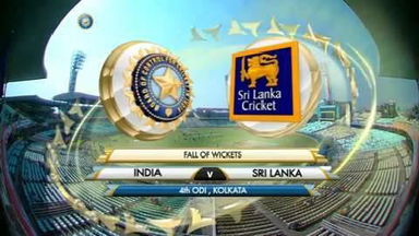 4TH ODI: IND vs SL  –   Fall Of Wickets