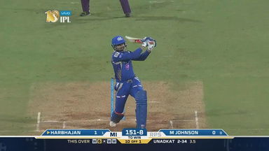 M28: MI vs RPS – Harbhajan Singh Six