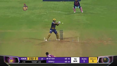 M47: KKR vs RR – Nitish Rana Six