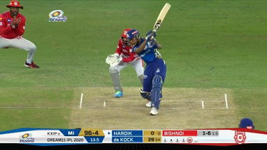 M36: MI vs KXIP – Hardik Pandya Six