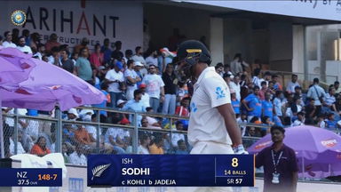 IND vs NZ 2024, 3rd Test: Ish Sodhi Wicket