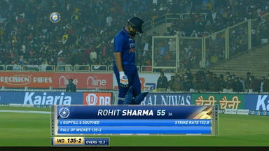 IND vs NZ 2021, 2ND T20I : Rohit Sharma Wicket