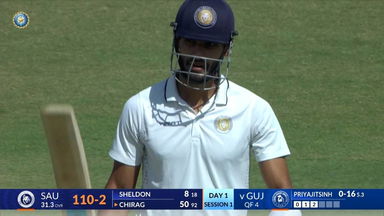Ranji Trophy 2025 QF4, Saurashtra vs Gujarat: Chirag Jani's opening act of 69(148)