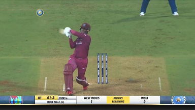 IND vs WI 2019, 3rd T20I: Shimron Hetmyer Six