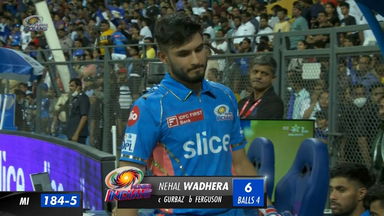 M22: MI vs KKR –  Nehal Wadera  Wicket
