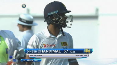 IND vs SL 2017, 2nd Test Day 1: Dinesh Chandimal Wicket