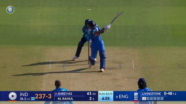 IND vs ENG 2025, 3rd ODI: Shreyas Iyer Six