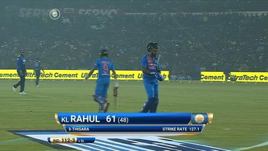 IND vs SL 2017, 1st T20I: KL Rahul Wicket