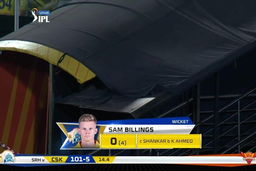 M33: SRH vs CSK – Sam Billings Wicket