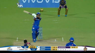 M47: KKR vs MI – Evin Lewis Six