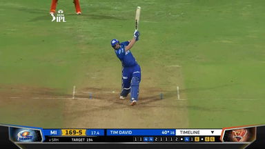 M65: MI vs SRH – Tim David Six