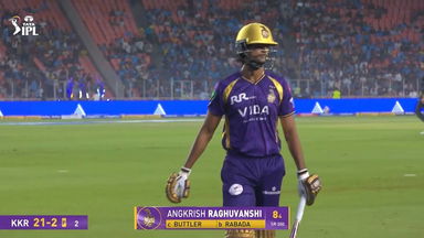 IPL 2026 M25: GT vs KKR - Angkrish Raghuvanshi Wicket