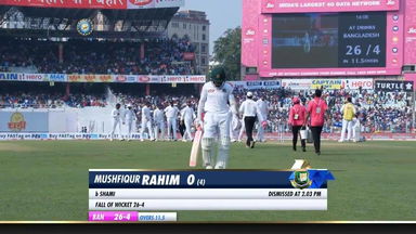 IND vs BAN 2019, 2nd Test, Day 1: Mushfiqur Rahim Wicket