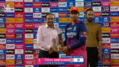 IPL 2026 Eliminator: SRH vs RR - Player of the Match - Vaibhav Sooryavanshi