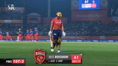 M58: PBKS vs RCB  – Rilee Rossouw Wicket