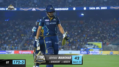 M35: GT vs MI – Abhinav Manohar Wicket