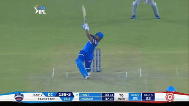 M13: KXIP vs DC – Rishabh Pant Six