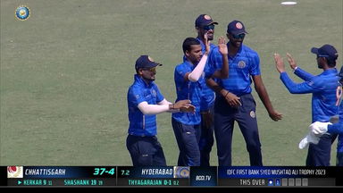 SMAT 2023, Chhattishgarh vs Hyderabad: Fall of Wickets