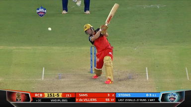 M22: DC vs RCB – AB de Villiers Six