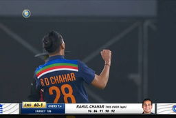 Rahul Chahar's beauty ball disrupts Malan's timber