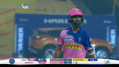 M12: CSK vs RR – Ajinkya Rahane Wicket