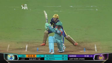 M66: KKR vs LSG – Quinton De Kock Six
