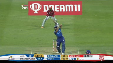 M13: KXIP vs MI – Rohit Sharma Six