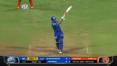 M65: MI vs SRH – Ramandeep Singh Six