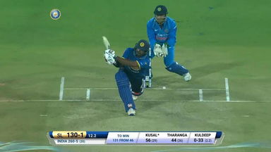 IND vs SL 2017, 2nd T20I: Kusal Perera Six