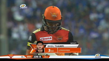 M23: MI vs SRH – Basil Thampi Wicket