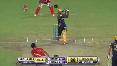 M44: KKR vs KXIP – Andre Russell Six