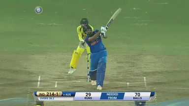 IND vs AUS 2017, 5th ODI: Rohit Sharma Six