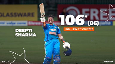 106*(86): Dependable Deepti Sharma's 2nd ODI Hundred