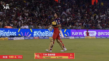 IPL 2026 M57: RCB vs KKR - Tim David Wicket