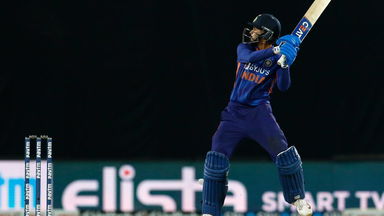 Shreyas Iyer's slap shot boundary