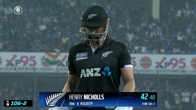 IND vs  NZ 2023, 3RD ODI: Henry Nicholls  Wicket