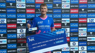 M18: RR vs KKR  – Upstox most valuable Asset of the match –  Chris Morris